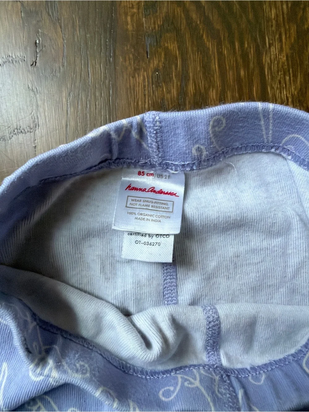 Hanna Anderson Lavender Unicorn Print Pajama Set